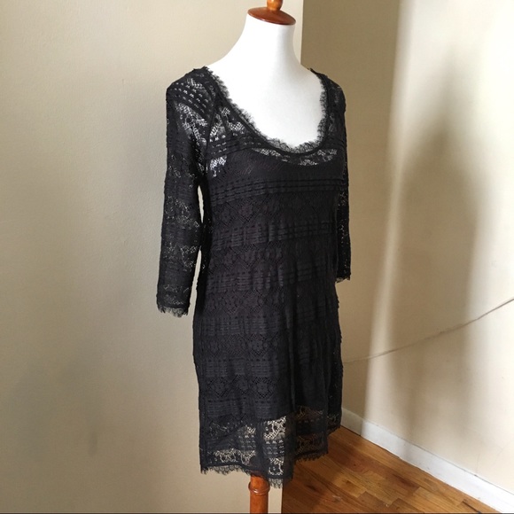 Joie Brea Lace Floral Scallop Dress - Picture 4 of 8
